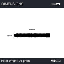Red Dragon Steel Dart Set Peter Wright 50 Years Edition 21g