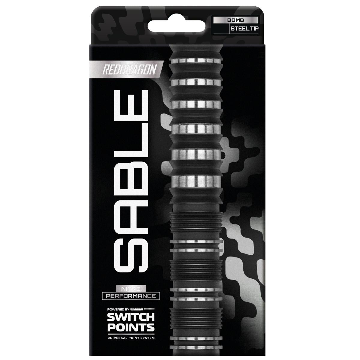 Red Dragon Steel Dart Set Sable Bomb Quick Point