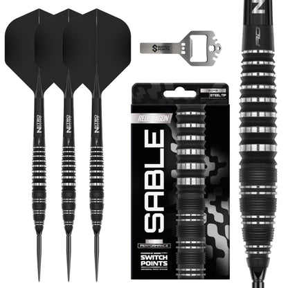 Red Dragon Steel Dart Set Sable Bomb Quick Point