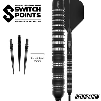 Red Dragon Steel Dart Set Sable Parallel Quick Point