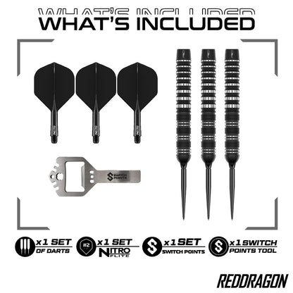 Red Dragon Steel Dart Set Sable Parallel Quick Point