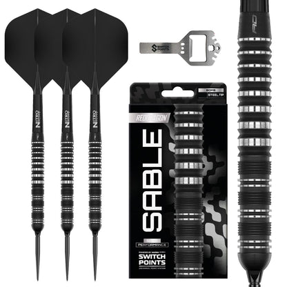 Red Dragon Steel Dart Set Sable Parallel Quick Point