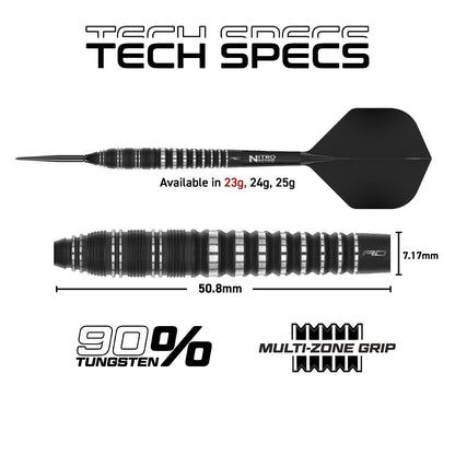 Red Dragon Steel Dart Set Sable Torpedo Quick Point