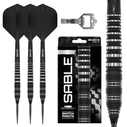 Red Dragon Steel Dart Set Sable Torpedo Quick Point