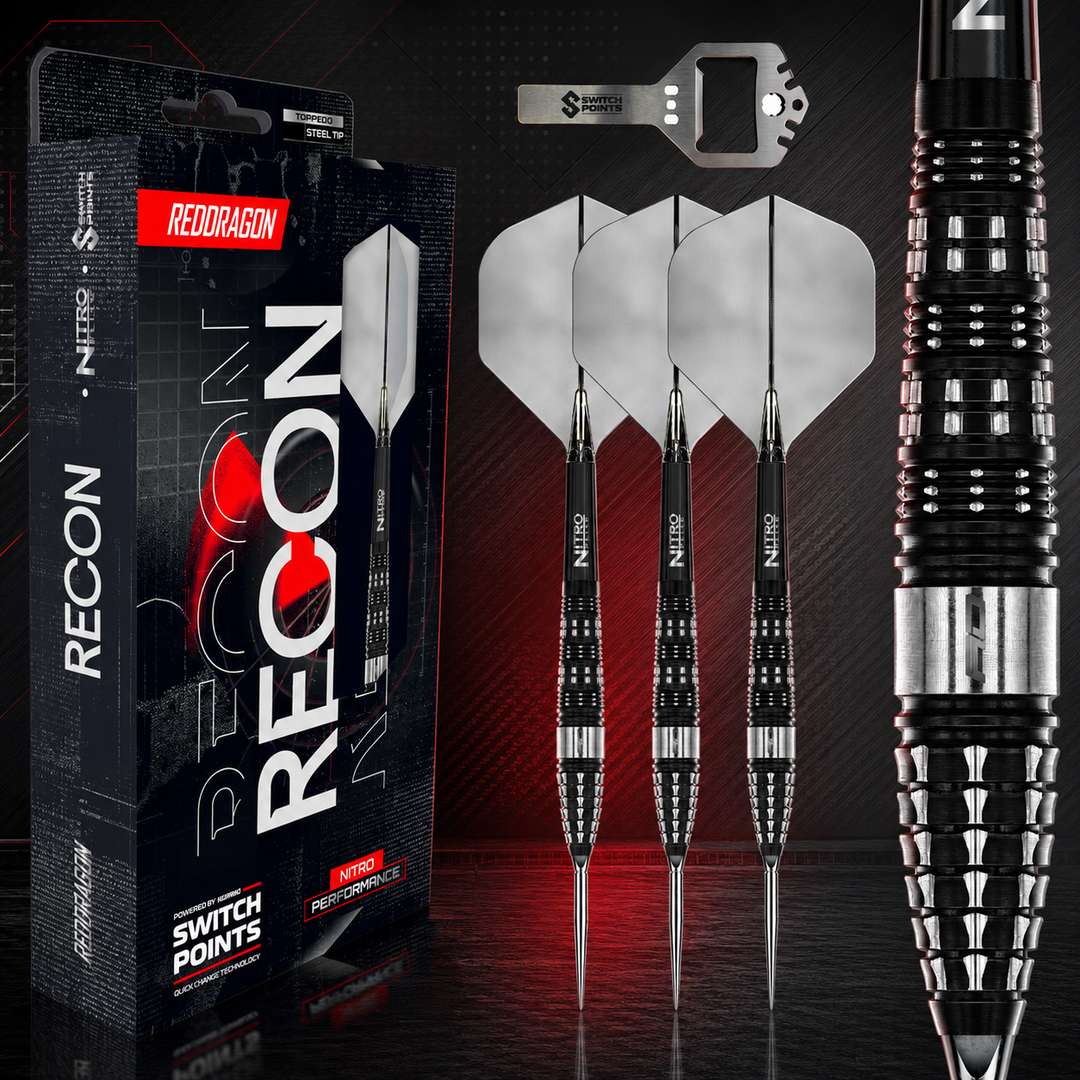 Red Dragon Steel Dart Set Recon Torpedo Switch Point