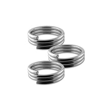 Federringe Silber 3 Stück