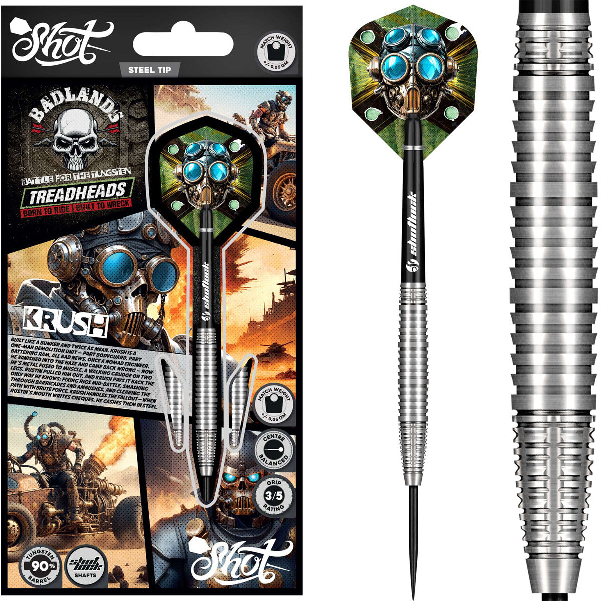 Shot Steel Dart Set Badlands Krush