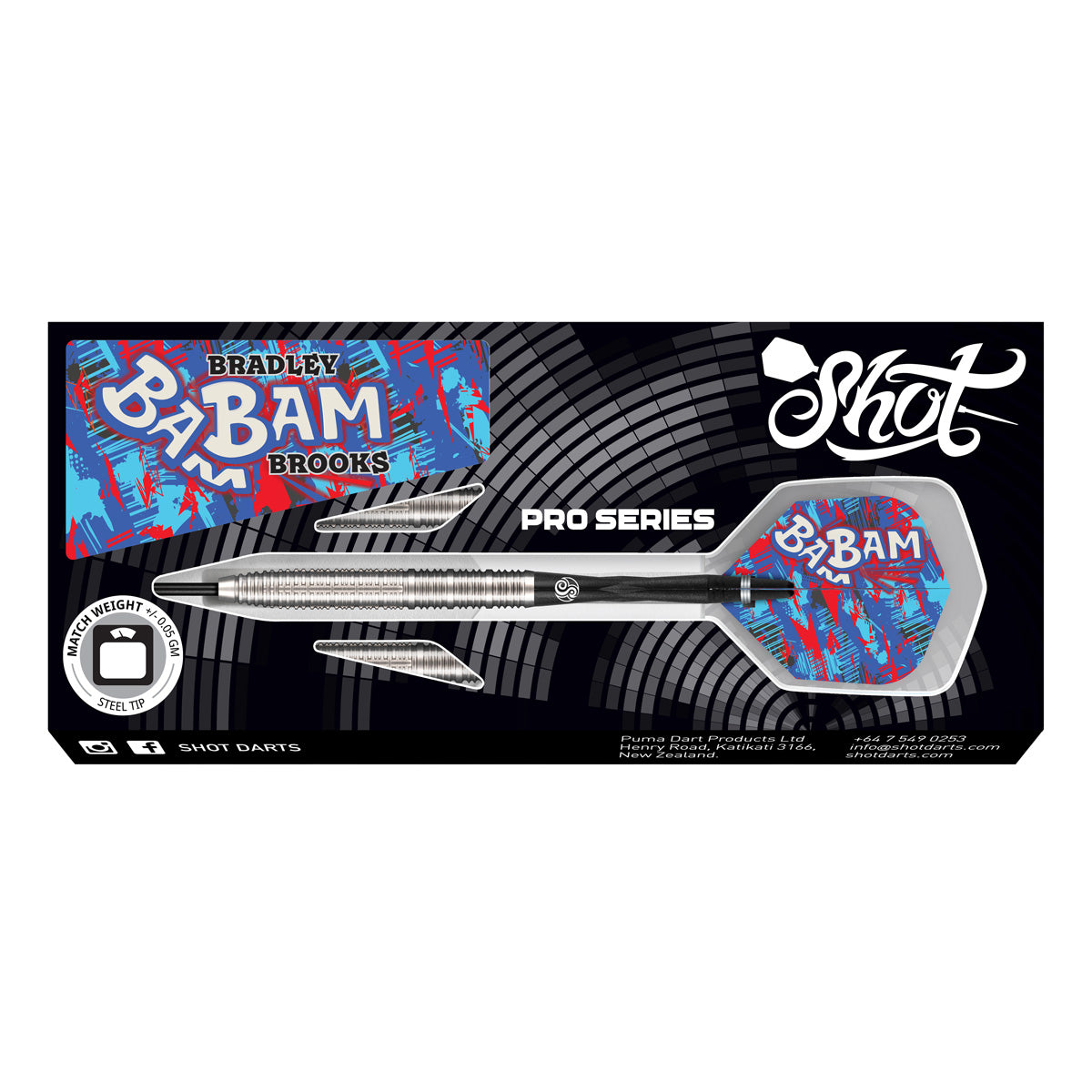 Shot Steel Dart Set Bradley Brooks G2
