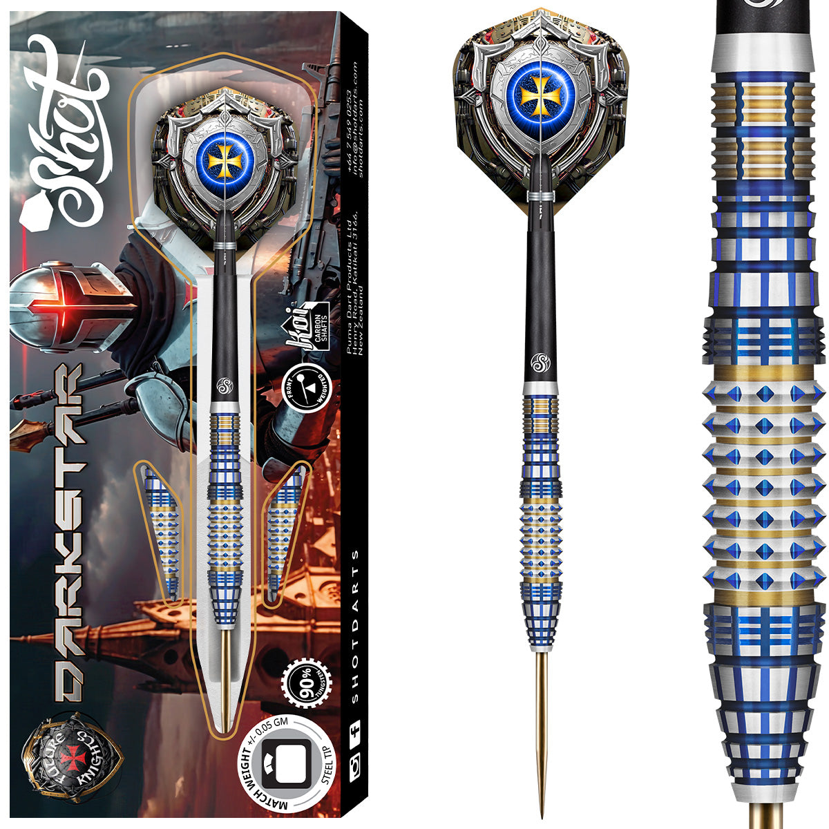 Shot Steel Dart Set Future Knights Darkstar