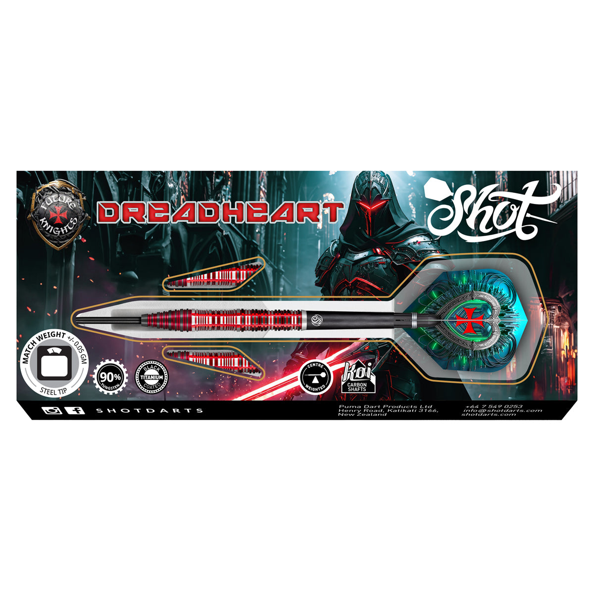 Shot Steel Dart Set Future Knights Dreadheart