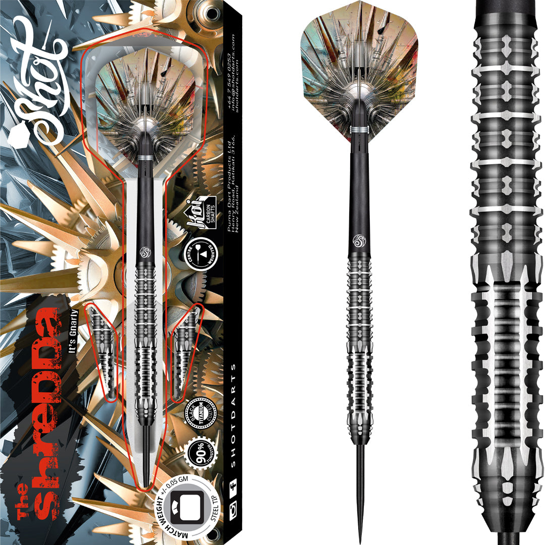 Shot Steel Dart Set Gnarly Shredda
