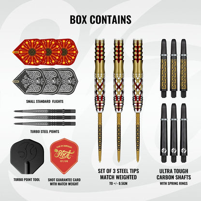 Shot Steel Dart Set Goths Alaric Turbo Point