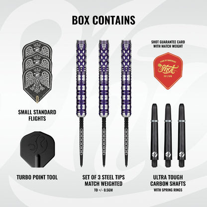 Shot Steel Dart Set Goths Visara Turbo Point