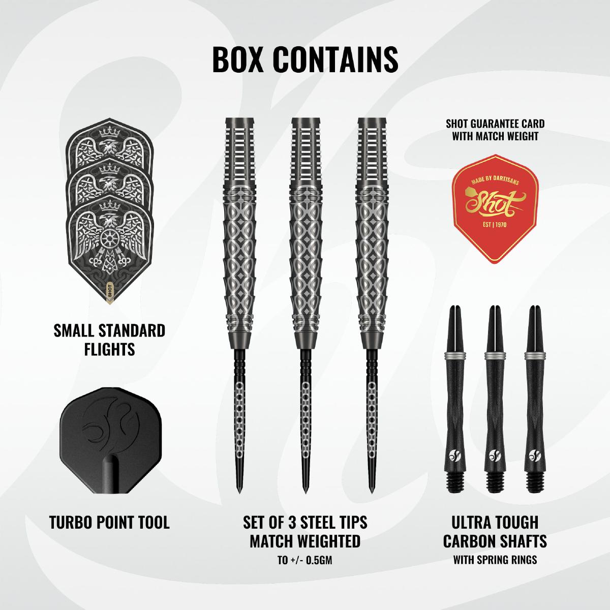 Shot Steel Dart Set Goths Wulfaz Turbo Point