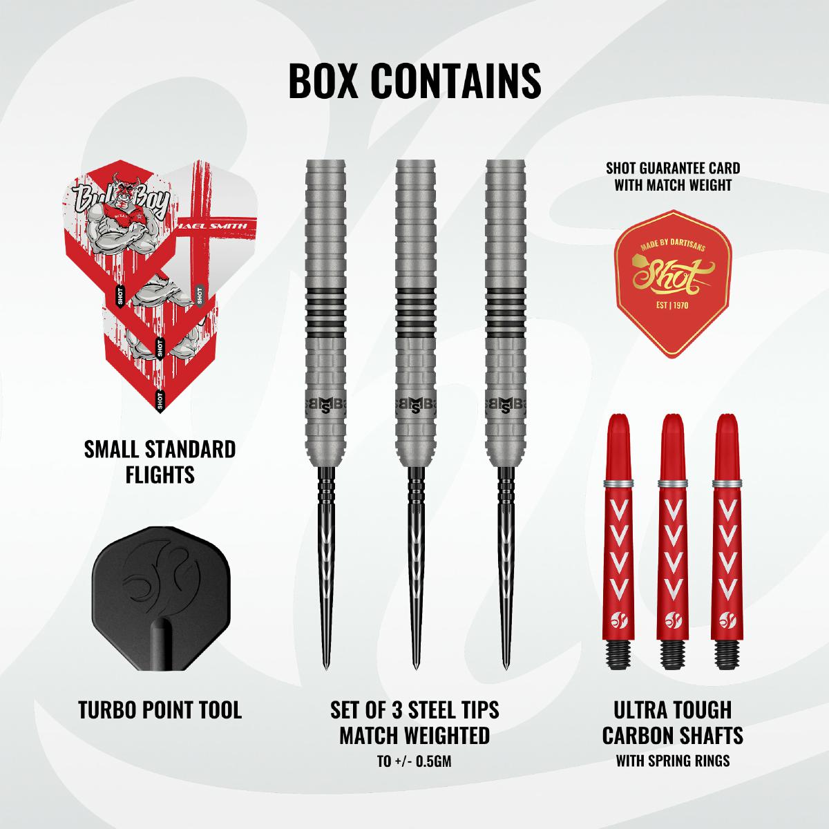 Shot Steel Dart Set Michael Smith Series 2 Turbo Point