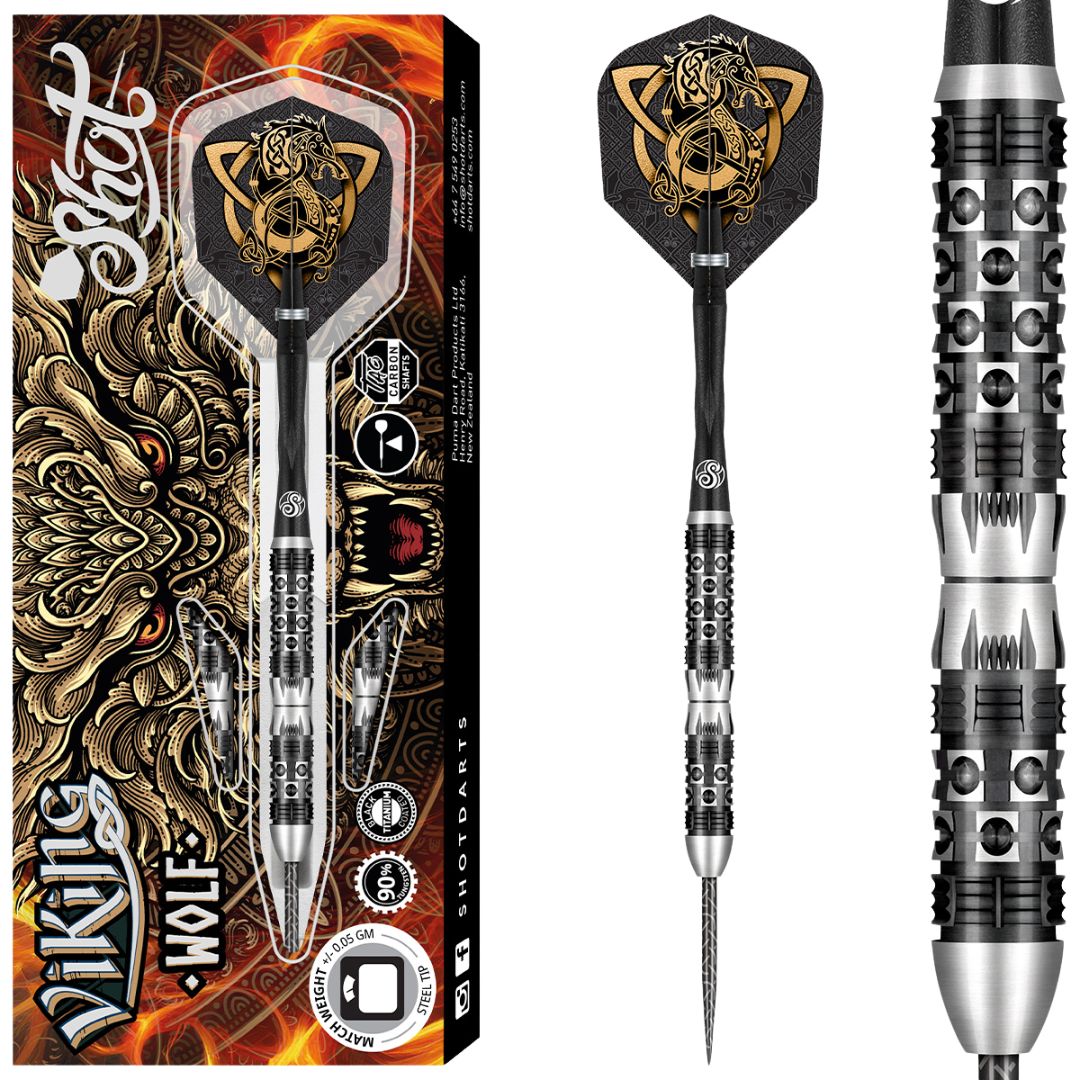Shot Steel Dart Set Viking Wolf