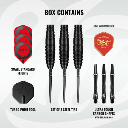 Shot Steel Dart Set Zen Bomber Turbo Point