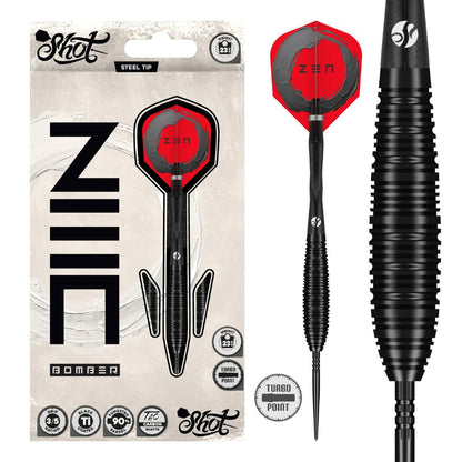 Shot Steel Dart Set Zen Bomber Turbo Point