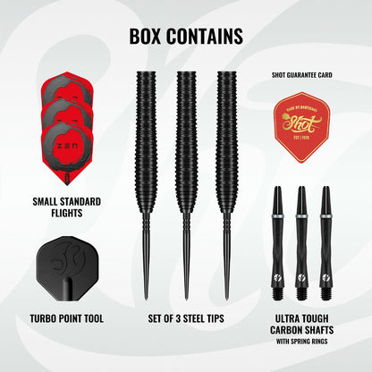 Shot Steel Dart Set Zen Torpedo Turbo Point