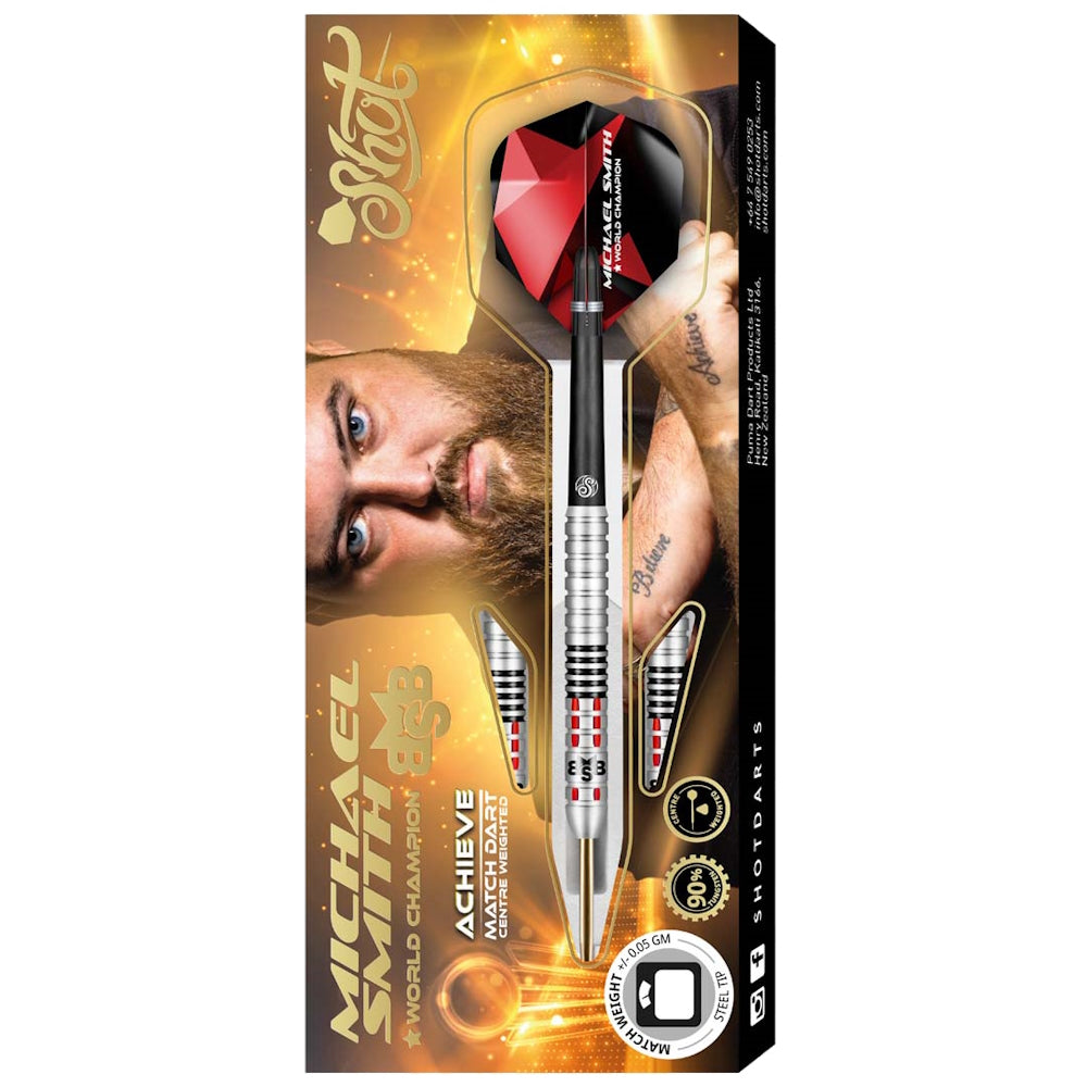 Shot Steel Dart Set Michael Smith Achieve