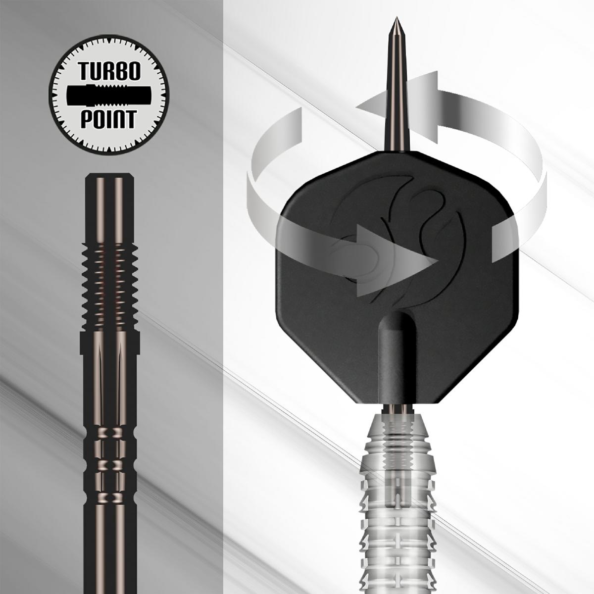 Shot Steel Dart Set Goths Alaric Turbo Point