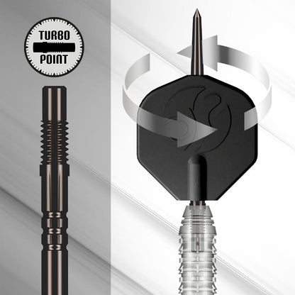 Shot Steel Dart Set Goths Alaric Turbo Point