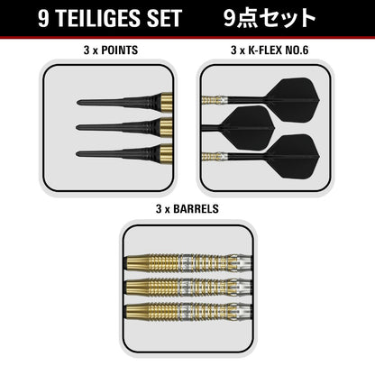 Target Dart Set Black Marque Enzo 18g
