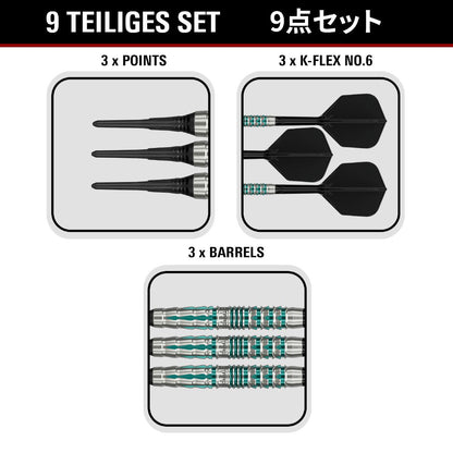 Target Dart Set Black Marque Pierce 18,5g