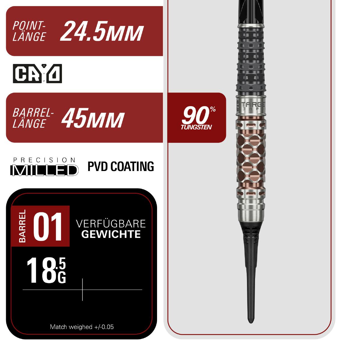 Target Dart Set Cathy Leung Gen 6 18,5g