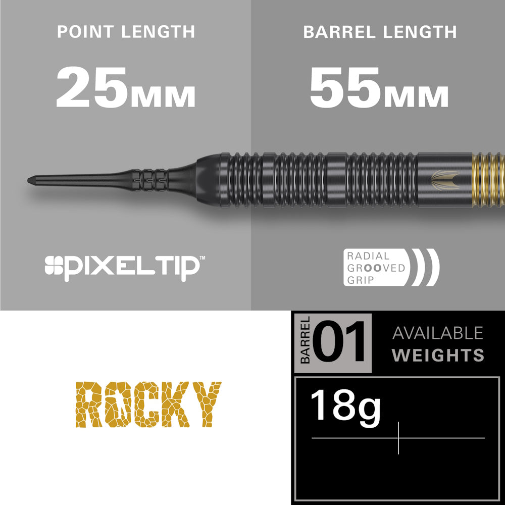Target Dart Set Josh Rock Brass 18g