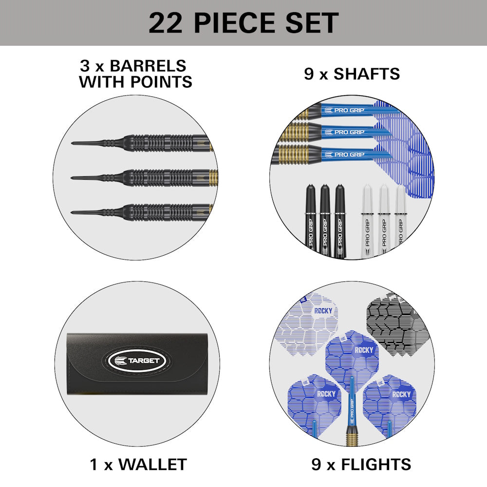 Target Dart Set Josh Rock Brass 18g