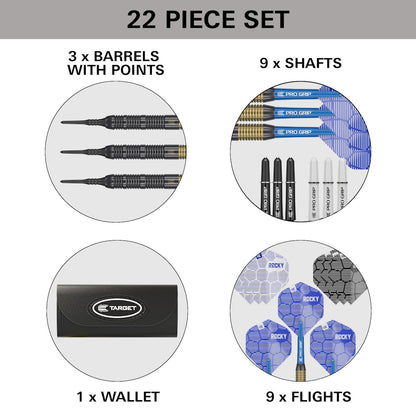 Target Dart Set Josh Rock Brass 18g