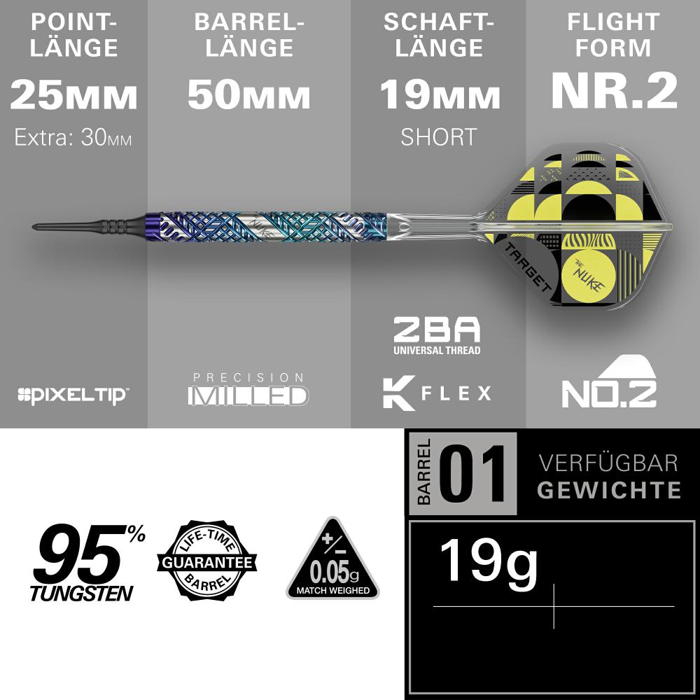 Target Dart Set Luke Littler Edge 19g