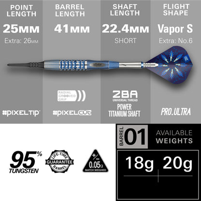 Target Dart Set Phil Taylor Power Gx2