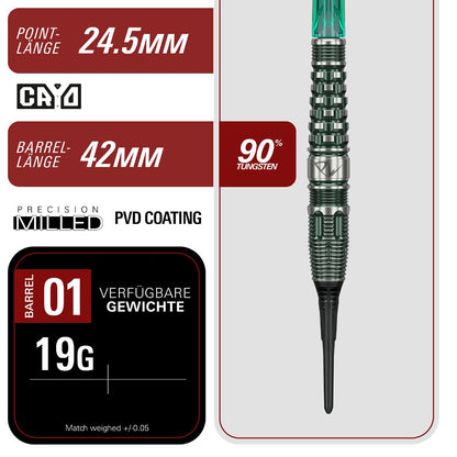 Target Dart Set Tan Phuay Wei Gen 3 19g