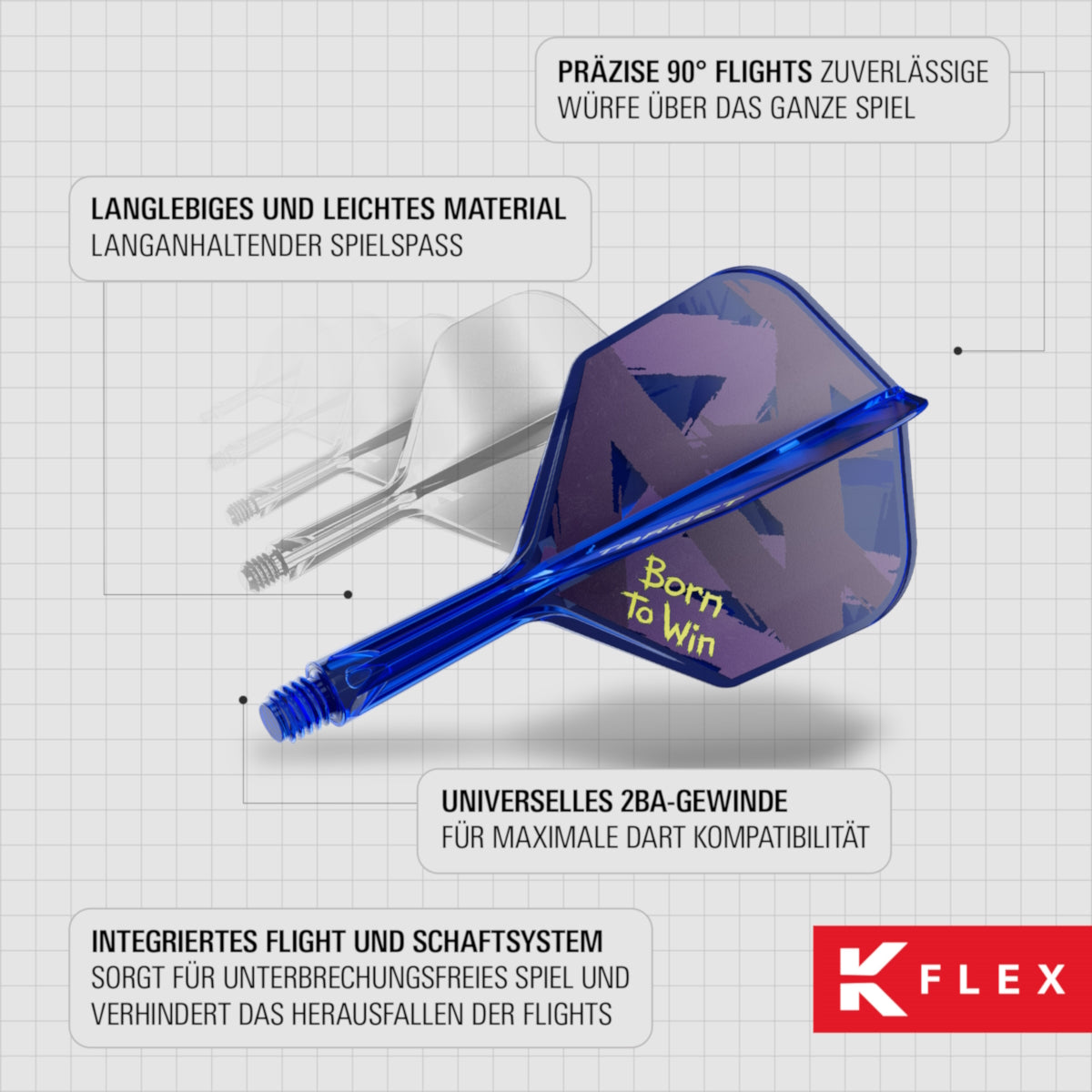 Target Flightsystem K-Flex Luke Littler Born To Win No6