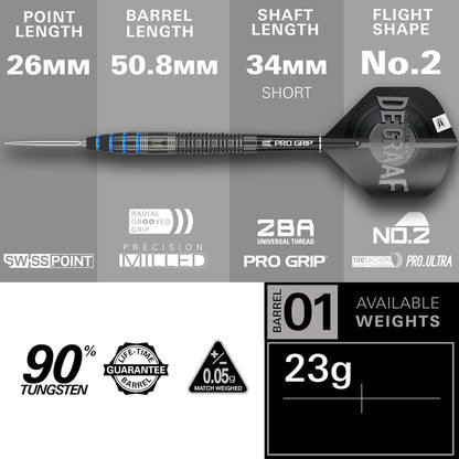 Target Steel Dart Set Jeffrey De Graaf 23g