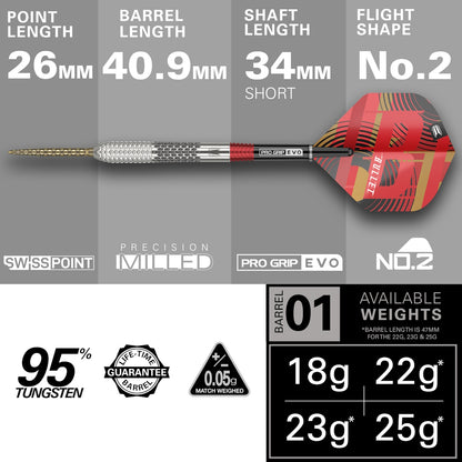 Target Steel Dart Set Stephen Bunting Gen 5
