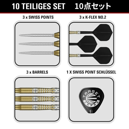 Target Steel Dart Set Black Marque Enzo