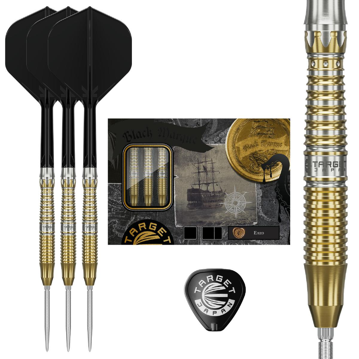 Target Steel Dart Set Black Marque Enzo