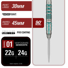Target Steel Dart Set Black Marque Pierce
