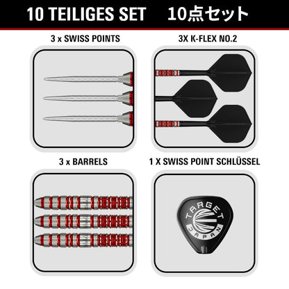 Target Steel Dart Set Black Marque Spinel