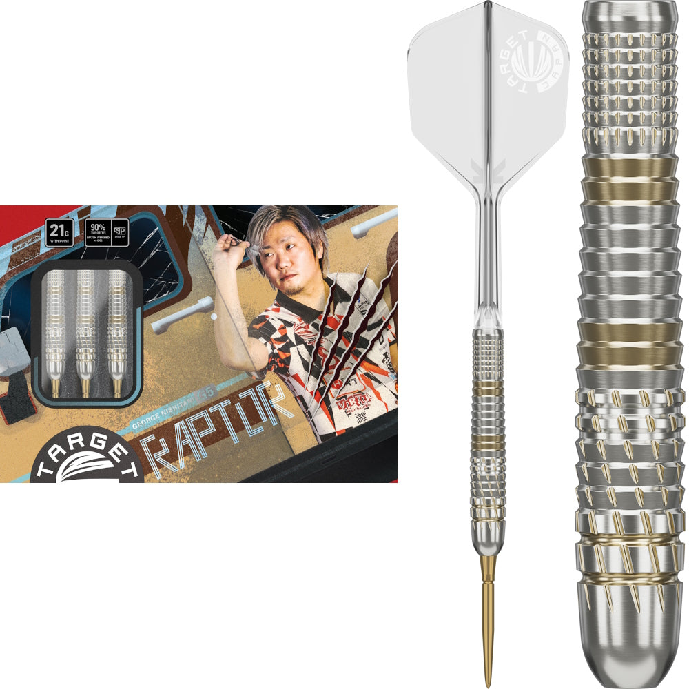 Target Steel Dart Set George Nishitani Raptor Gen 5 21g