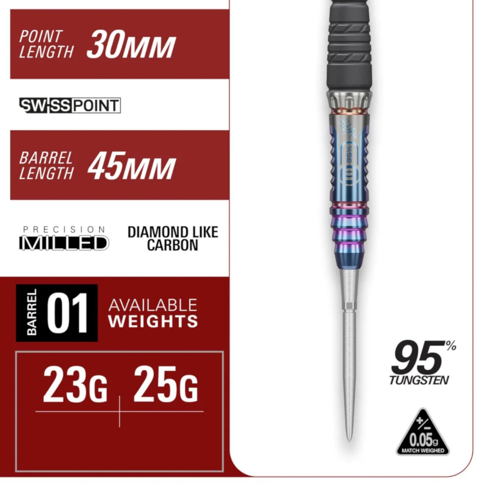 Target Steel Dart Set Haruki Muramatsu The Rising Sun Gen 10