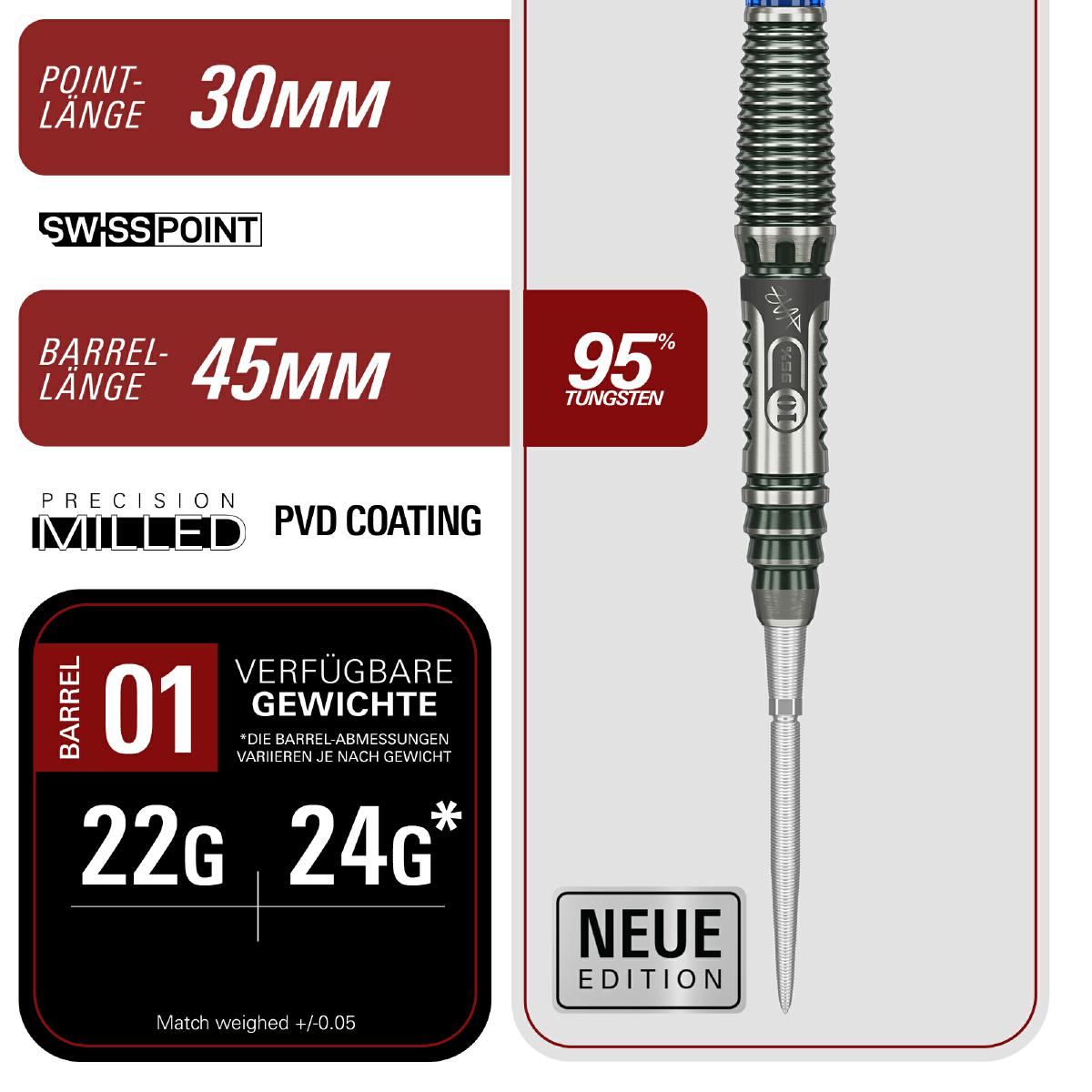 Target Steel Dart Set Haruki Muramatsu The Rising Sun Gen 10.5
