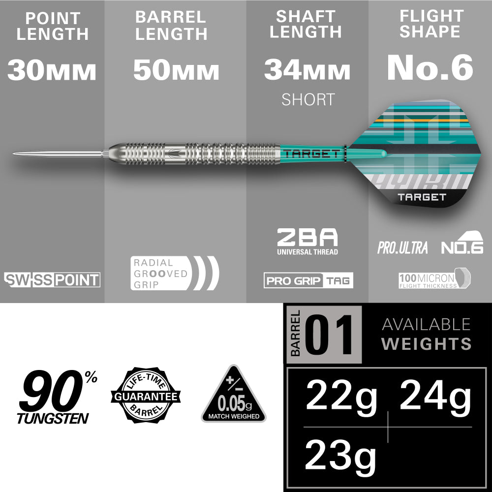 Target Hydro 01 Steel Dart