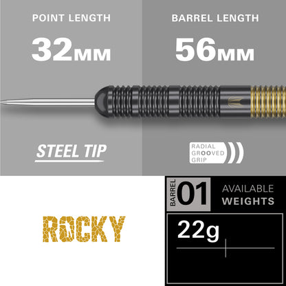 Target Steel Dart Set Josh Rock Brass 22g
