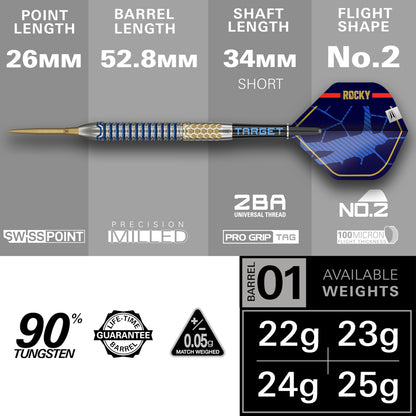 Target Steel Dart Set Josh Rock Gen1