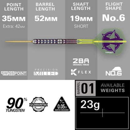Target Steel Dart Set Luke Littler World Champion Edition 23g