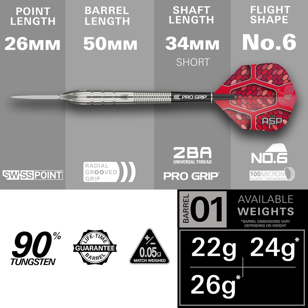 Target Steel Dart Set Nathan Aspinall Gen 1 SP